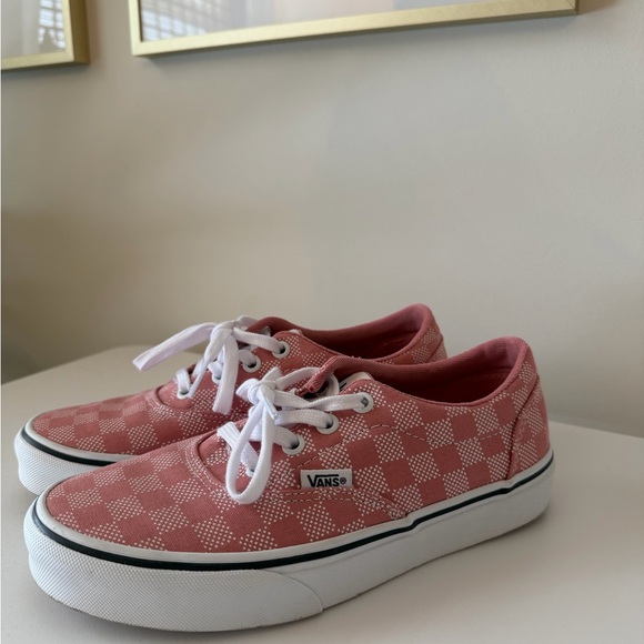 Vans Shoes - Vans Pink Checkerboard Low-Top Sneakers